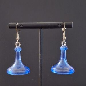 NEW - UPCYCLED Game PIece Earrings - Handmade - Stamped 925 Silver Hooks
